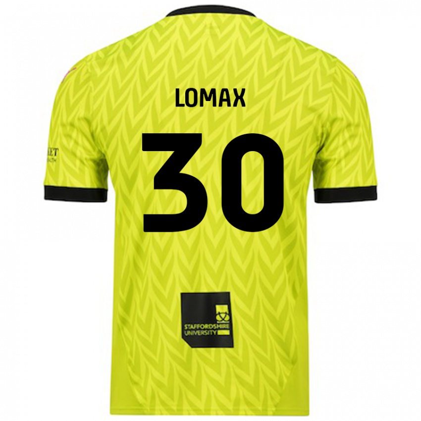 Kinderen Ben Lomax #30 Fluorescerend Groen Uitshirt Uittenue 2024/25 T-Shirt