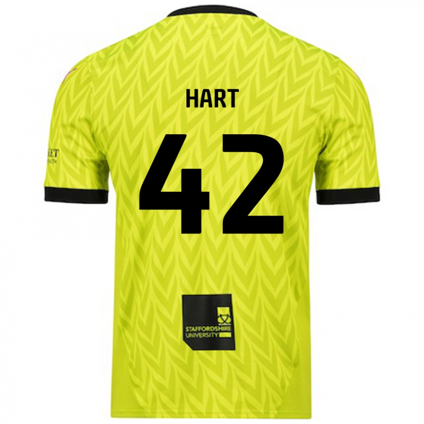 Kinderen Sam Hart #42 Fluorescerend Groen Uitshirt Uittenue 2024/25 T-Shirt