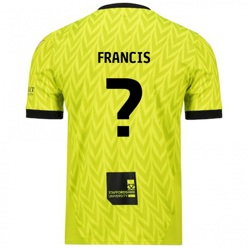 Kinderen Louis Francis #0 Fluorescerend Groen Uitshirt Uittenue 2024/25 T-Shirt