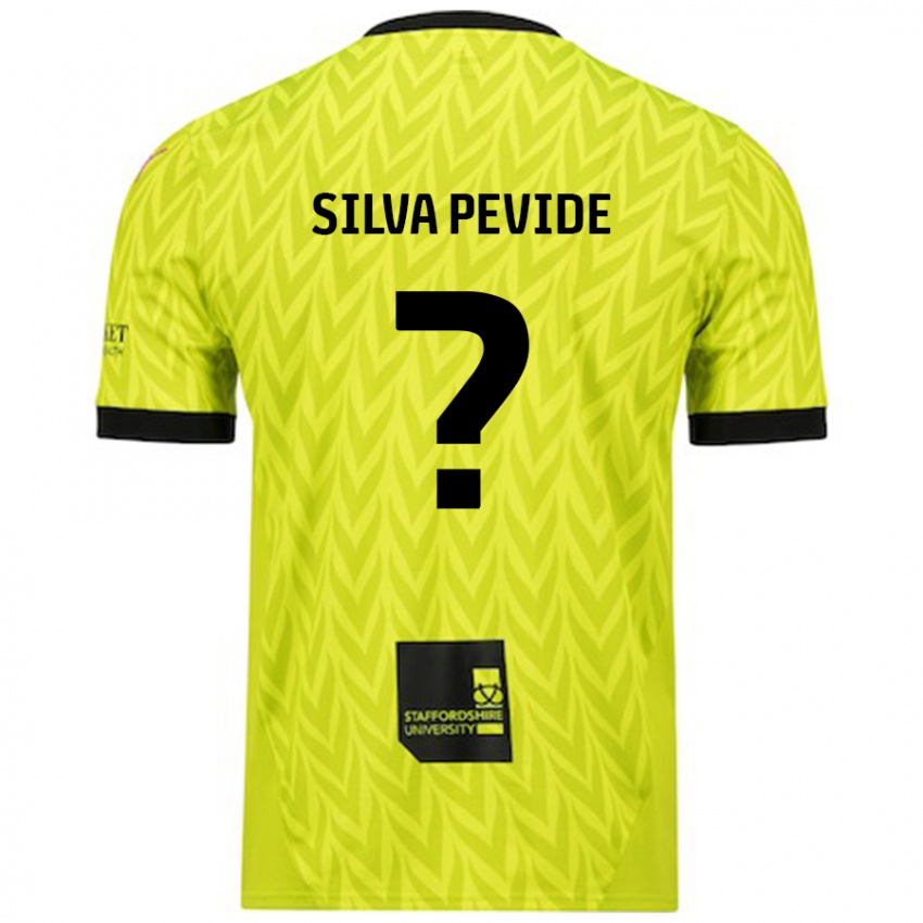 Kinderen Joao Silva Pevide #0 Fluorescerend Groen Uitshirt Uittenue 2024/25 T-Shirt