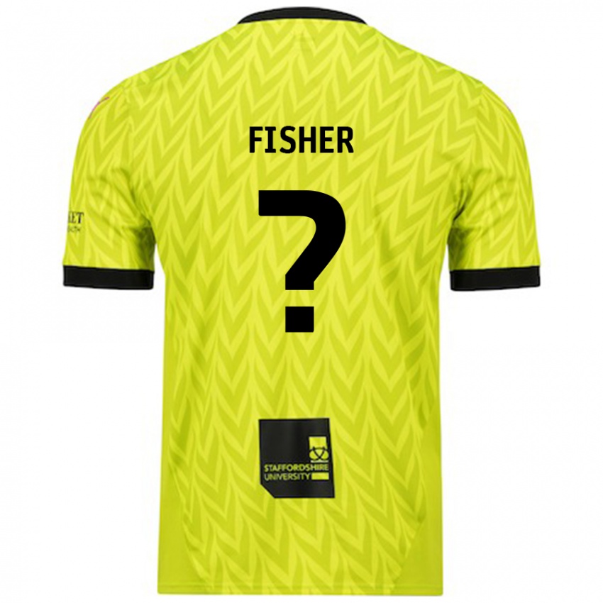 Kinderen Elijah Fisher #0 Fluorescerend Groen Uitshirt Uittenue 2024/25 T-Shirt