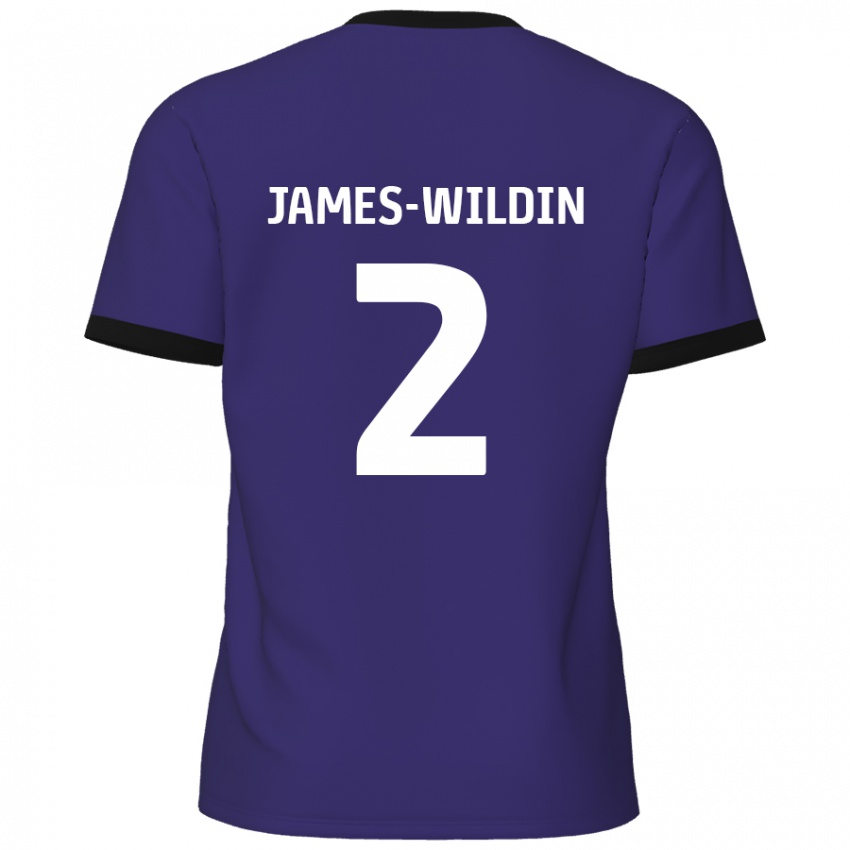 Kinderen Luther James-Wildin #2 Paars Uitshirt Uittenue 2024/25 T-Shirt