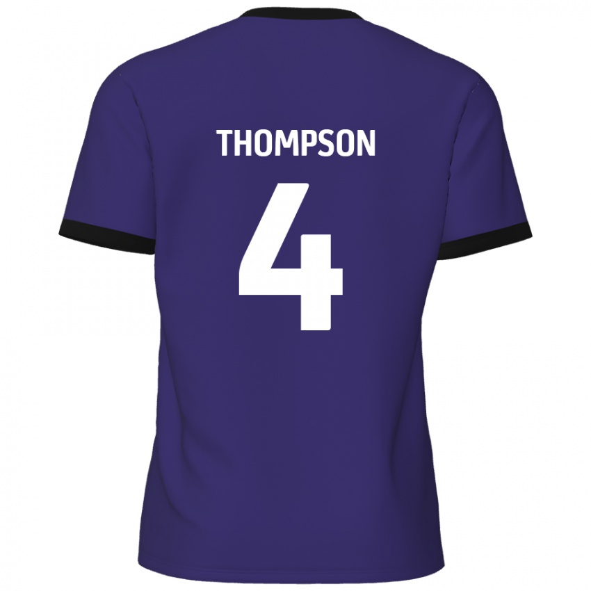 Kinderen Nathan Thompson #4 Paars Uitshirt Uittenue 2024/25 T-Shirt