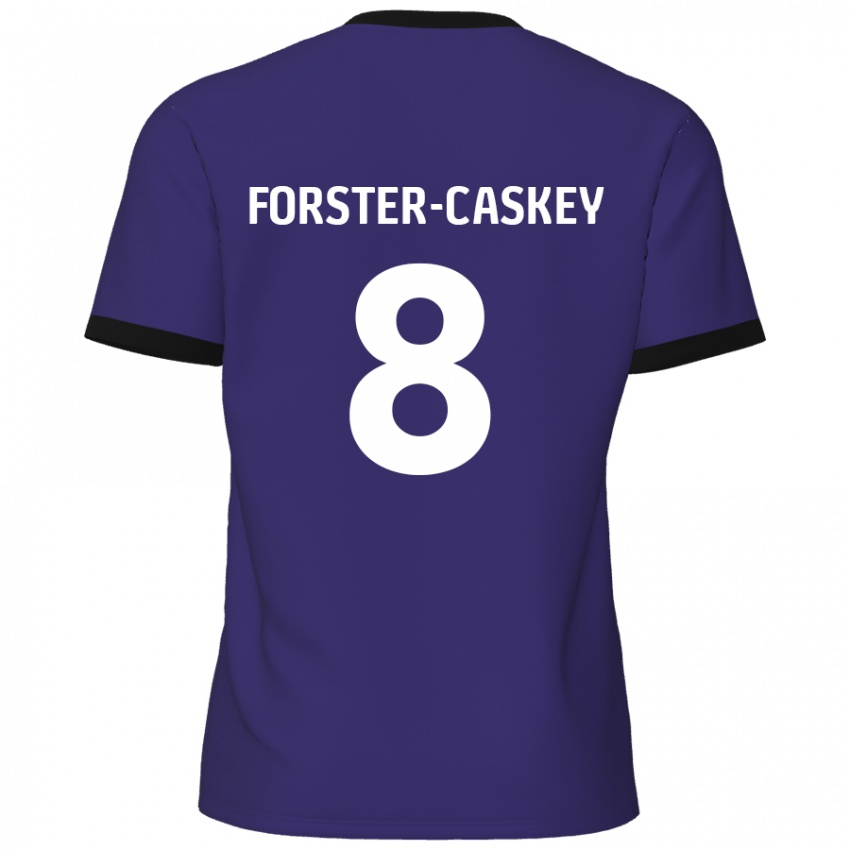 Kinderen Jake Forster-Caskey #8 Paars Uitshirt Uittenue 2024/25 T-Shirt