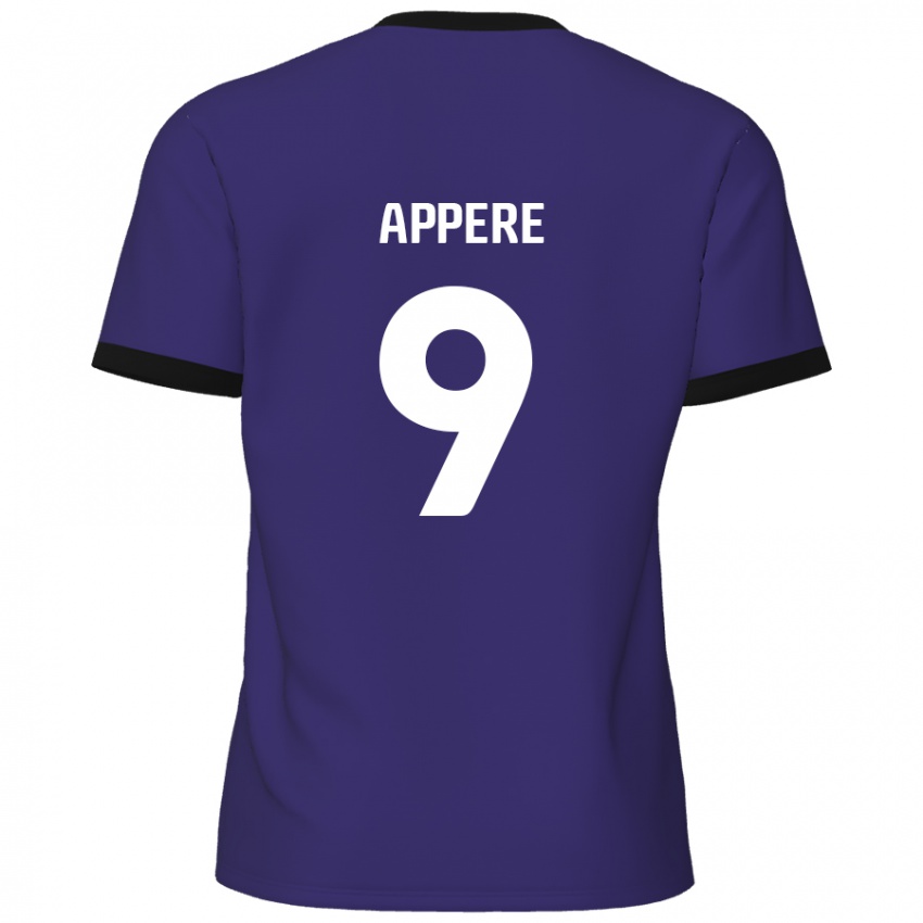 Kinderen Louis Appéré #9 Paars Uitshirt Uittenue 2024/25 T-Shirt