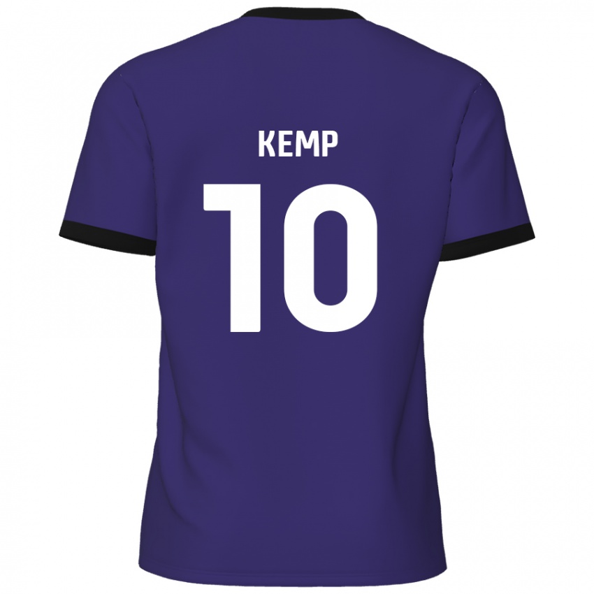 Kinderen Dan Kemp #10 Paars Uitshirt Uittenue 2024/25 T-Shirt