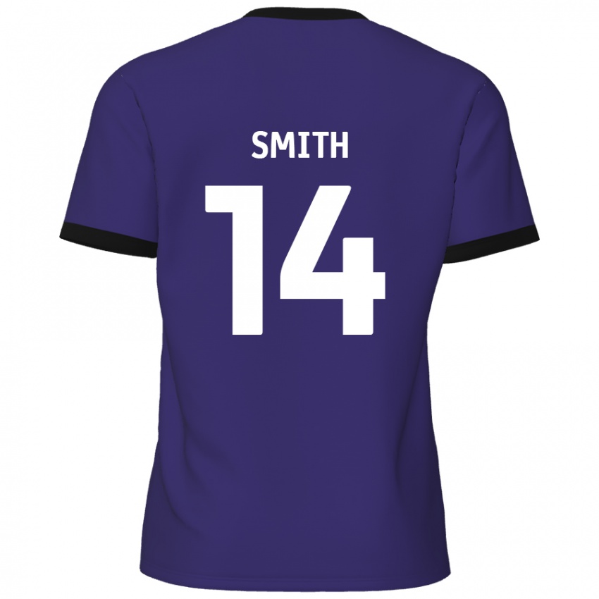 Kinderen Kane Smith #14 Paars Uitshirt Uittenue 2024/25 T-Shirt