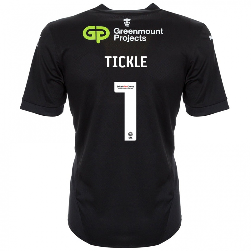 Kinderen Sam Tickle #1 Zwart Uitshirt Uittenue 2024/25 T-Shirt