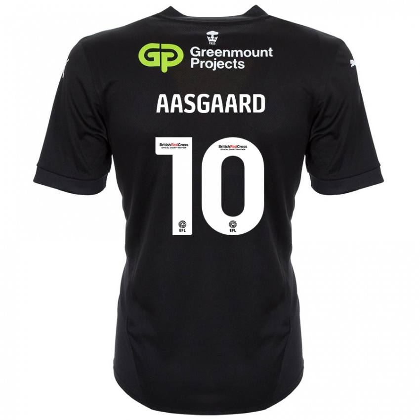 Kinderen Thelo Aasgaard #10 Zwart Uitshirt Uittenue 2024/25 T-Shirt