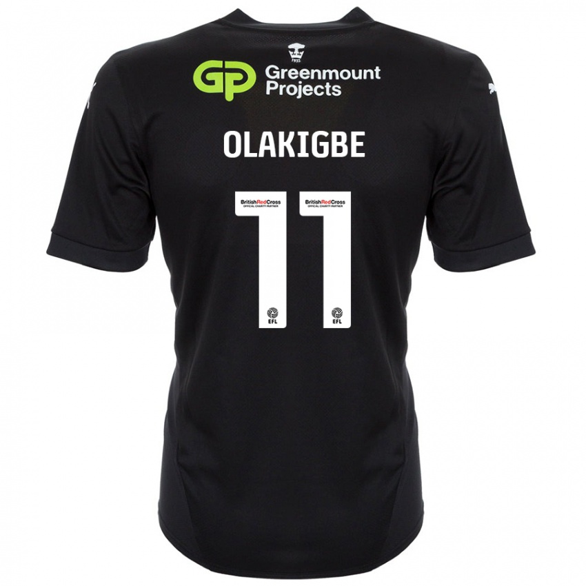 Kinderen Michael Olakigbe #11 Zwart Uitshirt Uittenue 2024/25 T-Shirt