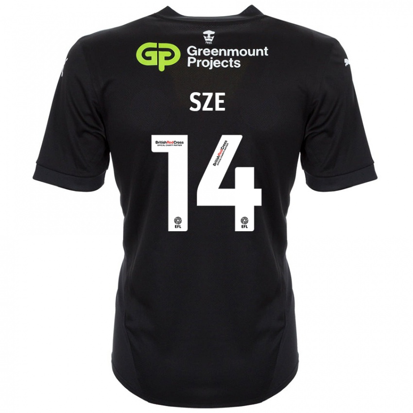 Kinderen Chris Sze #14 Zwart Uitshirt Uittenue 2024/25 T-Shirt