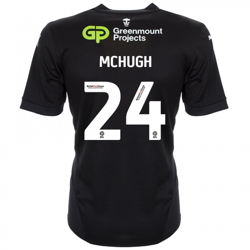 Kinderen Harry Mchugh #24 Zwart Uitshirt Uittenue 2024/25 T-Shirt