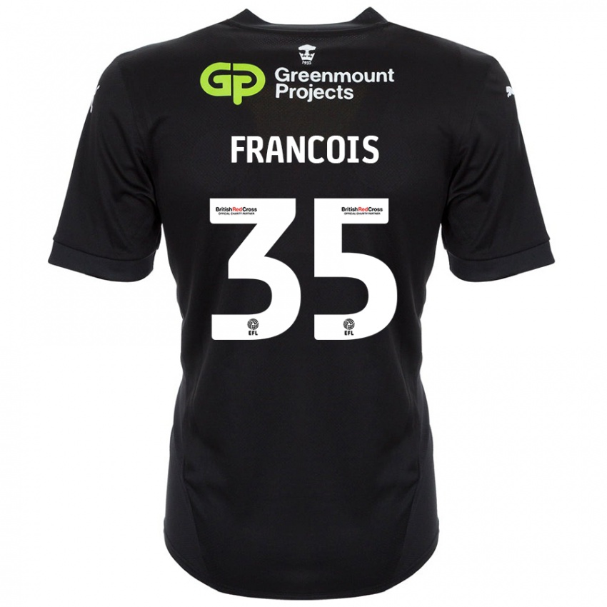 Kinderen Tyrese Francois #35 Zwart Uitshirt Uittenue 2024/25 T-Shirt