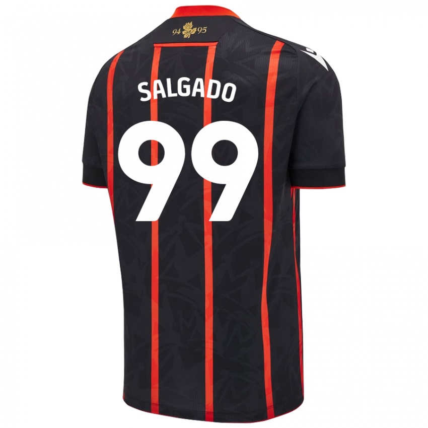 Kinderen Shanell Salgado #99 Zwart Rood Uitshirt Uittenue 2024/25 T-Shirt