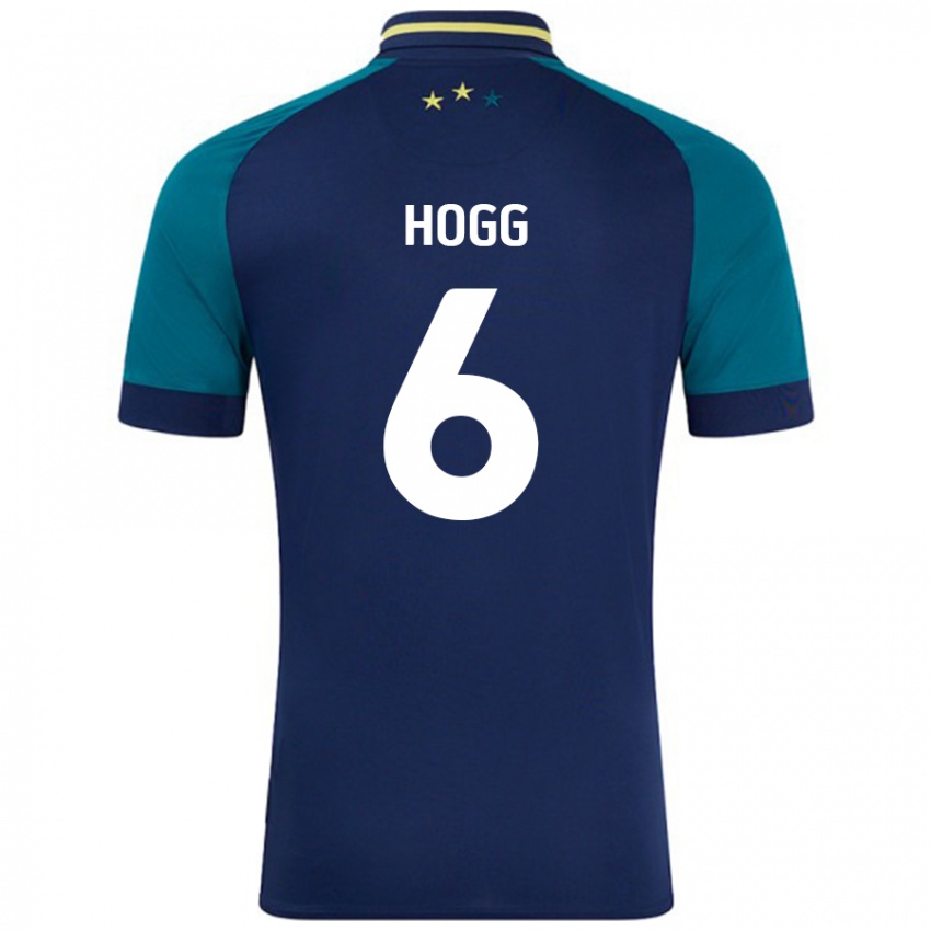 Kinderen Jonathan Hogg #6 Marineblauw Donkergroen Uitshirt Uittenue 2024/25 T-Shirt