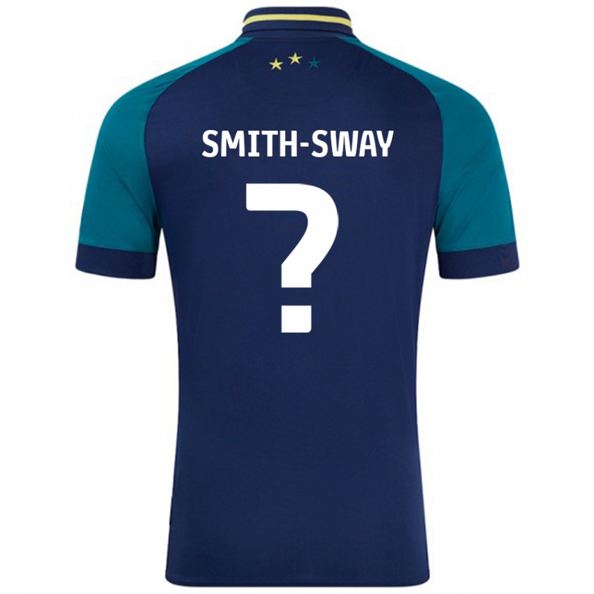 Kinderen Jay Smith-Sway #0 Marineblauw Donkergroen Uitshirt Uittenue 2024/25 T-Shirt