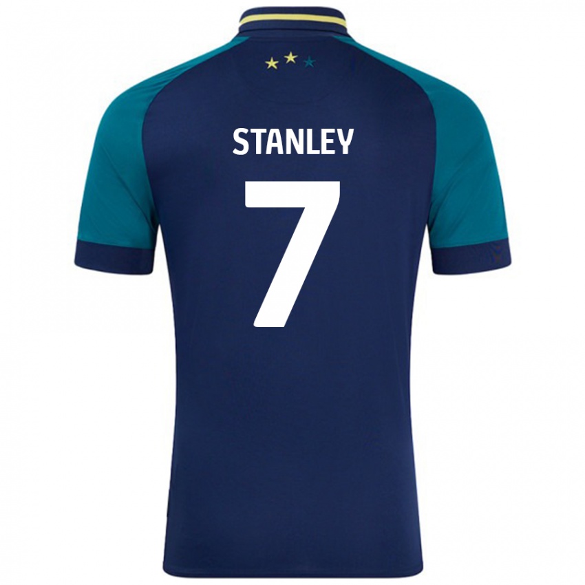 Kinderen Katie Stanley #7 Marineblauw Donkergroen Uitshirt Uittenue 2024/25 T-Shirt