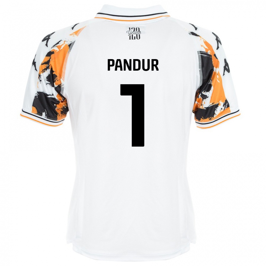 Kinderen Ivor Pandur #1 Wit Uitshirt Uittenue 2024/25 T-Shirt