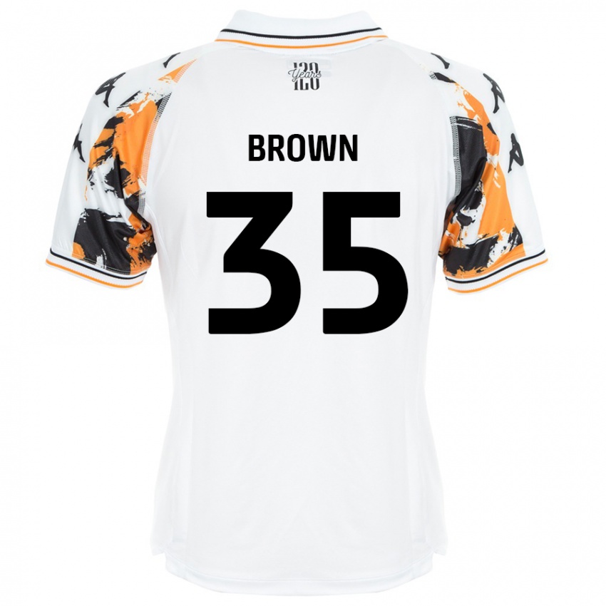 Kinderen Pharrell Brown #35 Wit Uitshirt Uittenue 2024/25 T-Shirt