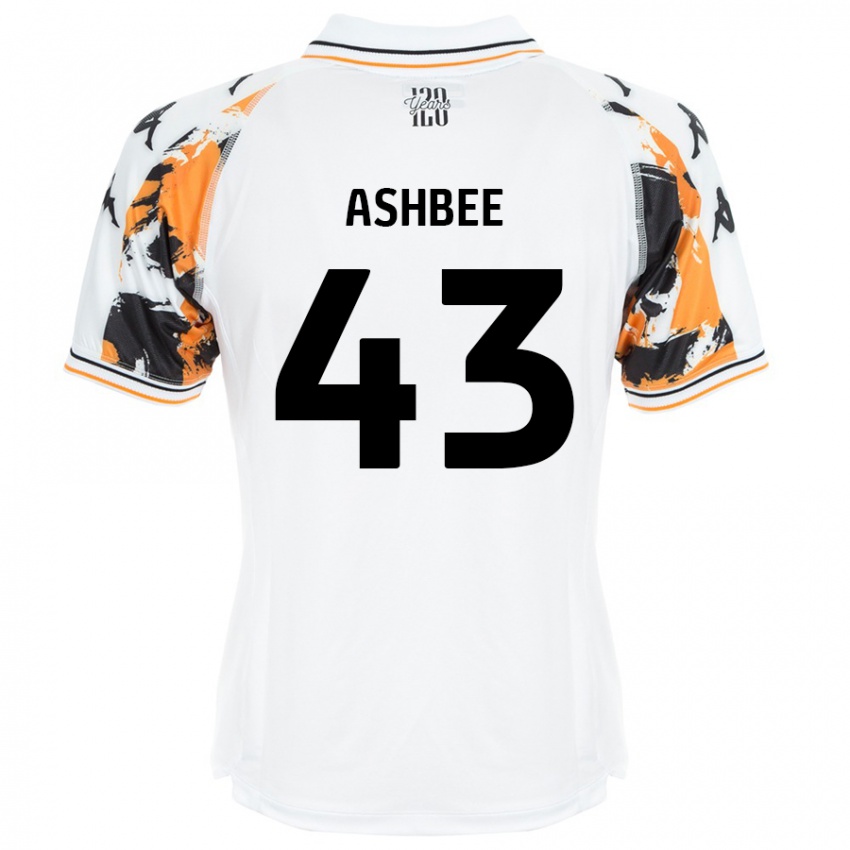 Kinderen Stanley Ashbee #43 Wit Uitshirt Uittenue 2024/25 T-Shirt