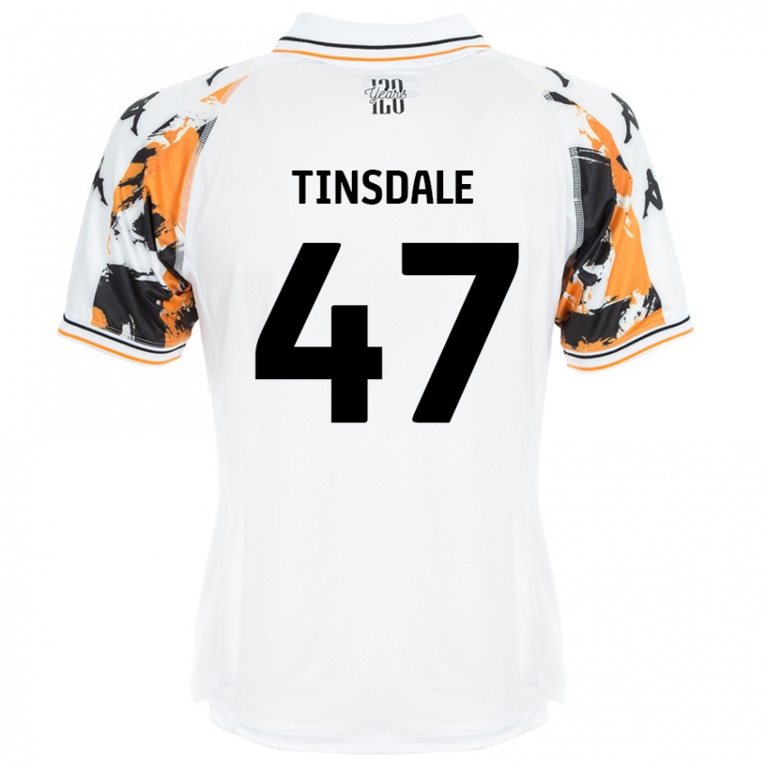 Kinderen Nathan Tinsdale #47 Wit Uitshirt Uittenue 2024/25 T-Shirt