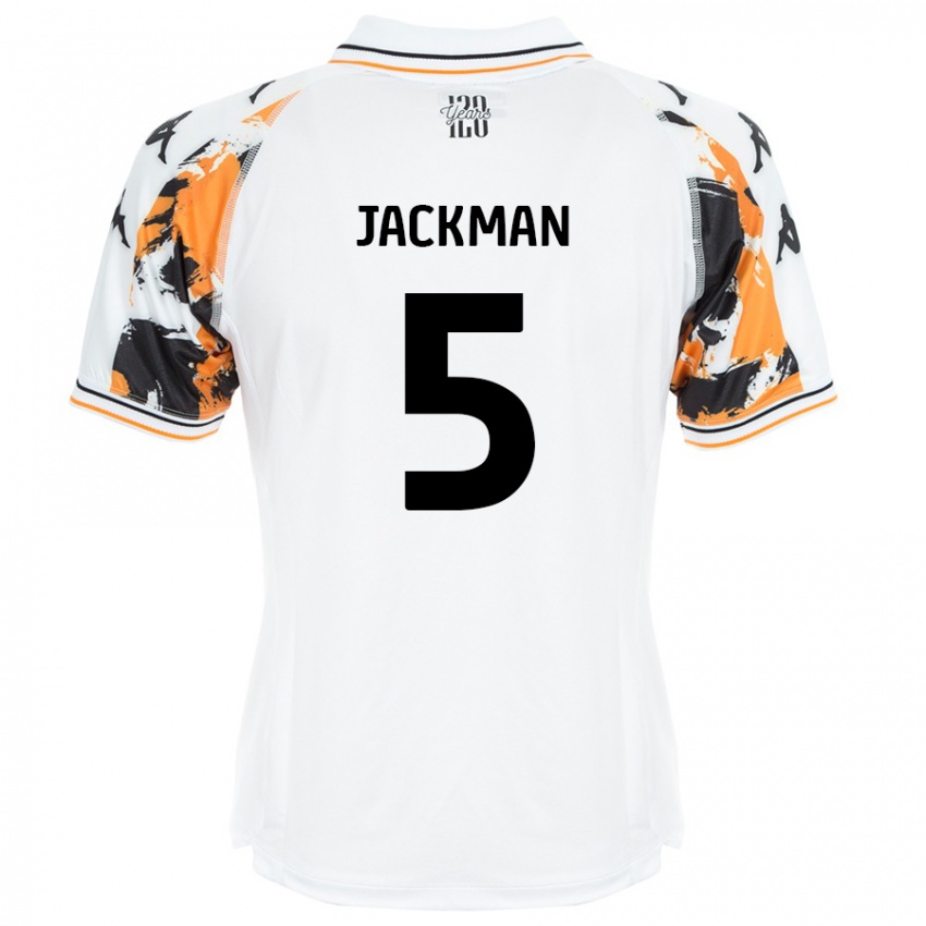 Kinderen Ellice Jackman #5 Wit Uitshirt Uittenue 2024/25 T-Shirt