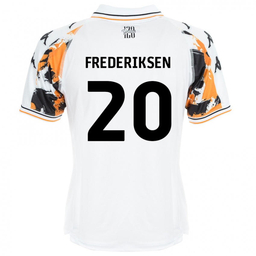 Kinderen Abbey Frederiksen #20 Wit Uitshirt Uittenue 2024/25 T-Shirt