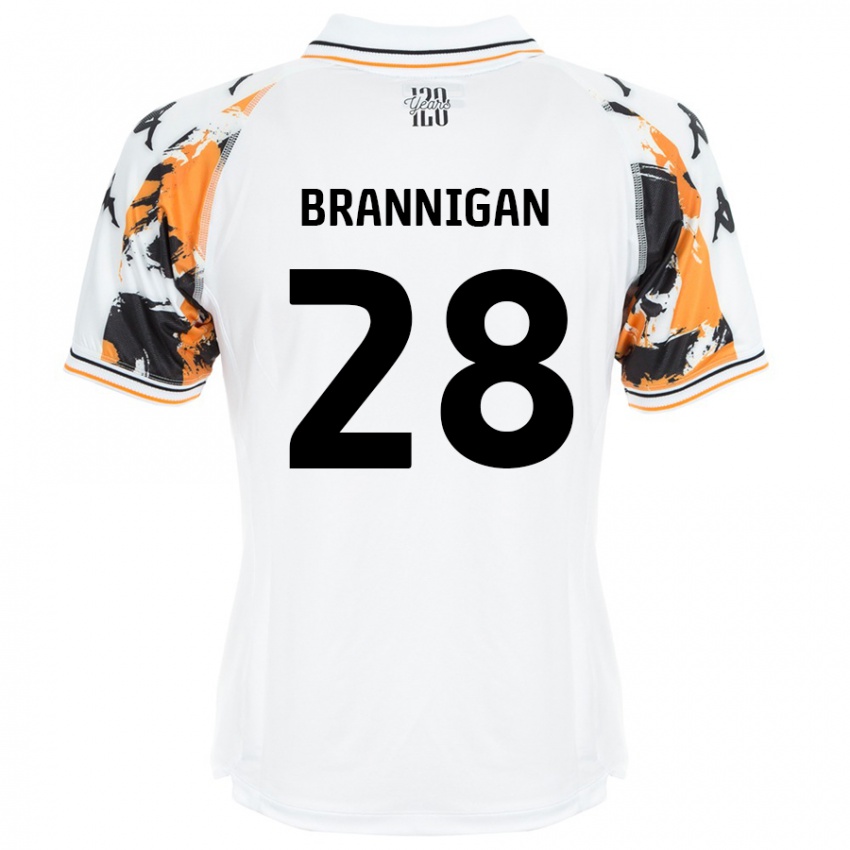 Kinderen Aoife Brannigan #28 Wit Uitshirt Uittenue 2024/25 T-Shirt