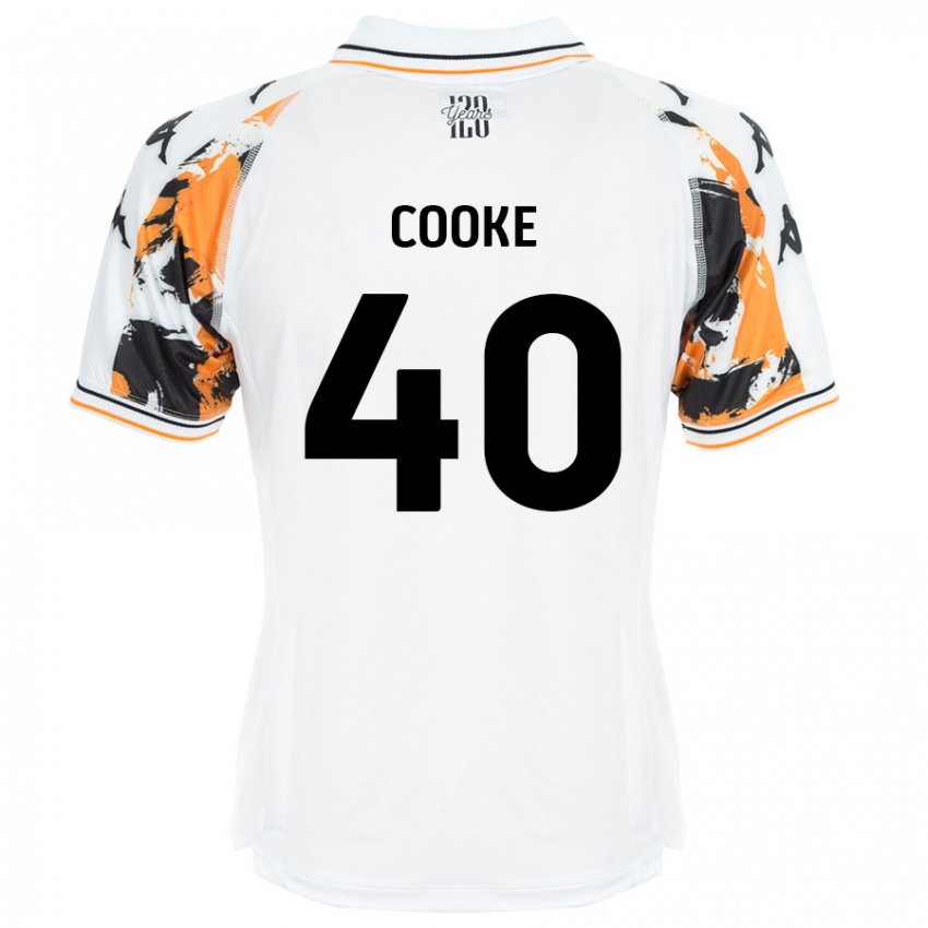 Kinderen Megan Cooke #40 Wit Uitshirt Uittenue 2024/25 T-Shirt