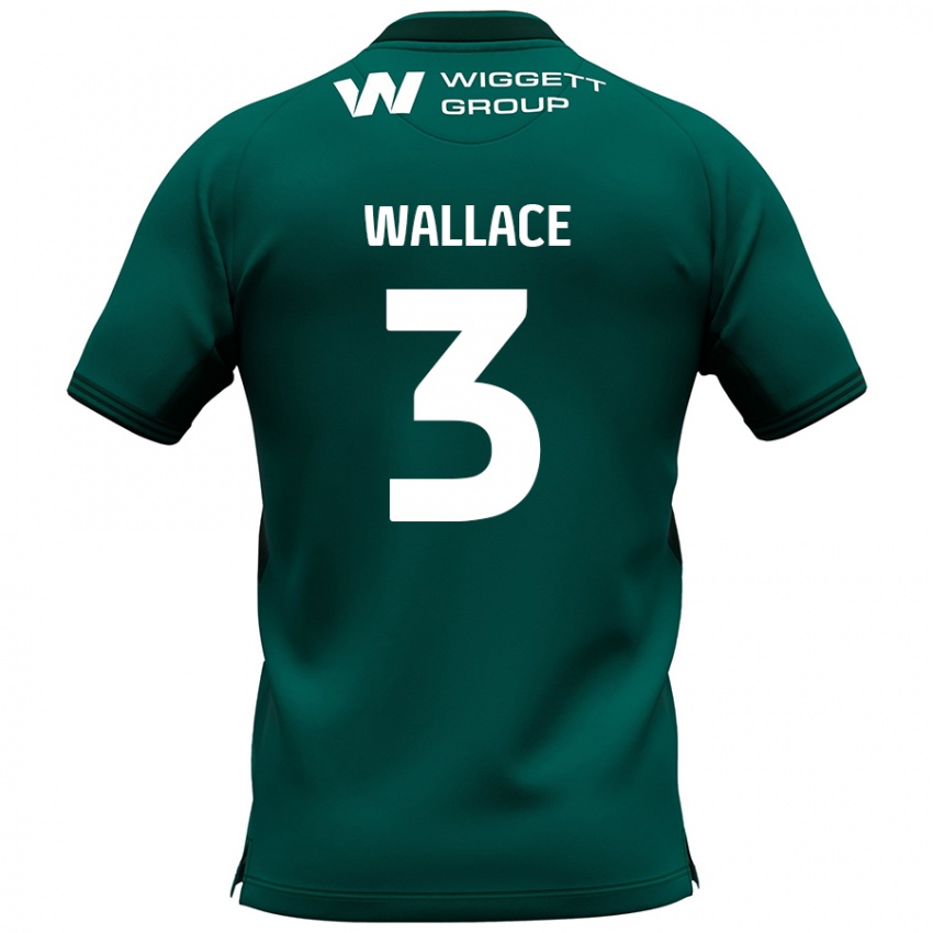 Kinderen Murray Wallace #3 Groen Uitshirt Uittenue 2024/25 T-Shirt