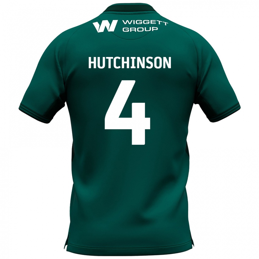 Kinderen Shaun Hutchinson #4 Groen Uitshirt Uittenue 2024/25 T-Shirt