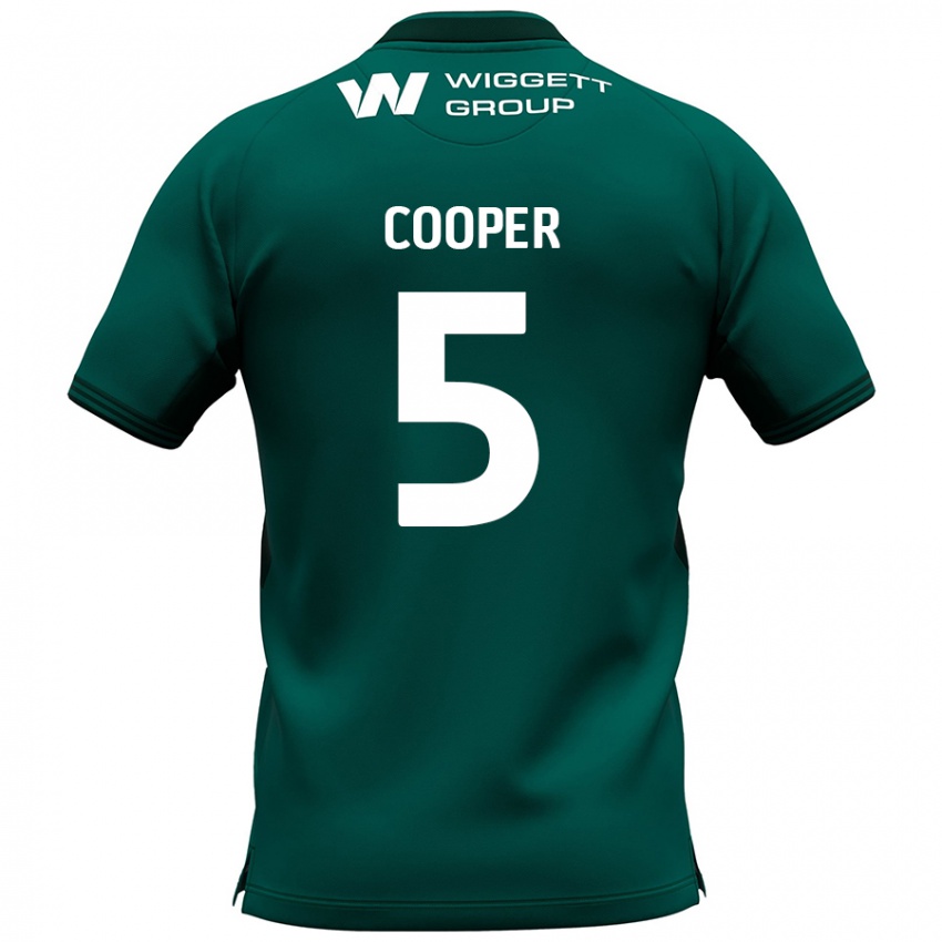 Kinderen Jake Cooper #5 Groen Uitshirt Uittenue 2024/25 T-Shirt