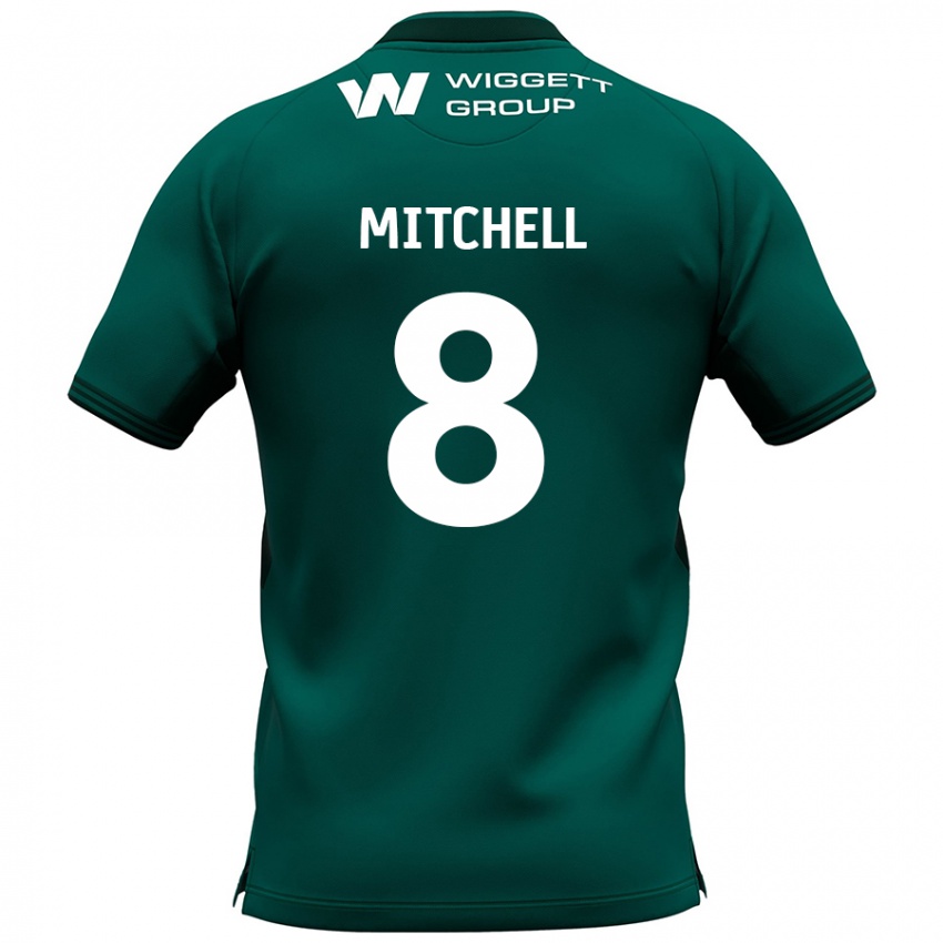 Kinderen Billy Mitchell #8 Groen Uitshirt Uittenue 2024/25 T-Shirt