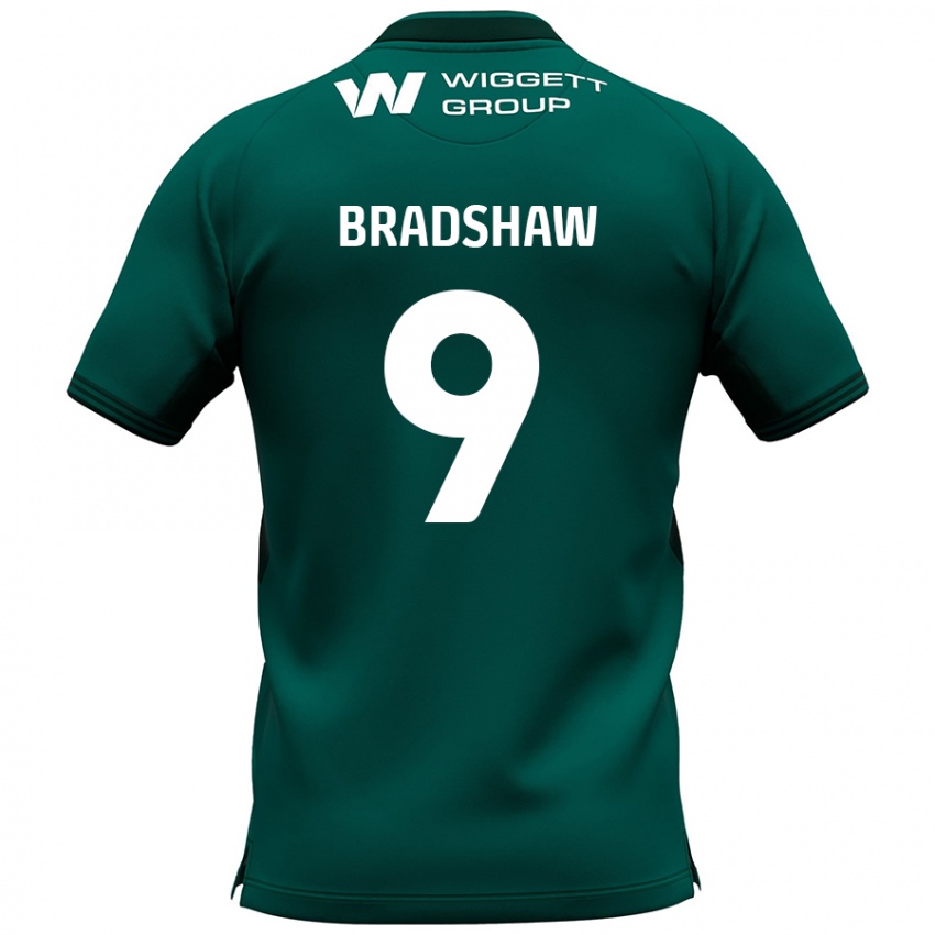 Kinderen Tom Bradshaw #9 Groen Uitshirt Uittenue 2024/25 T-Shirt