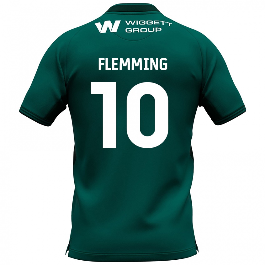 Kinderen Zian Flemming #10 Groen Uitshirt Uittenue 2024/25 T-Shirt