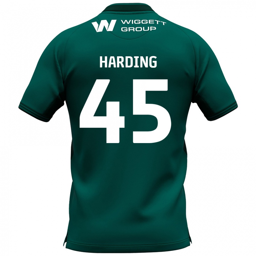 Kinderen Wes Harding #45 Groen Uitshirt Uittenue 2024/25 T-Shirt