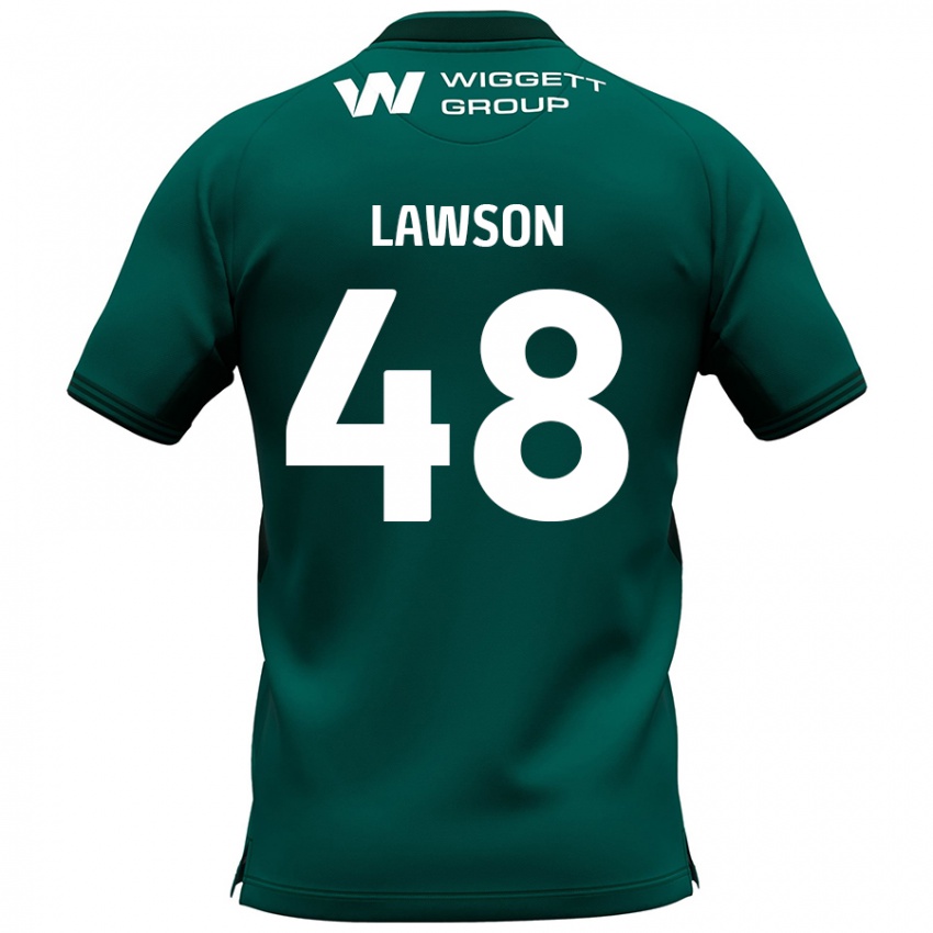 Kinderen Sha'mar Lawson #48 Groen Uitshirt Uittenue 2024/25 T-Shirt