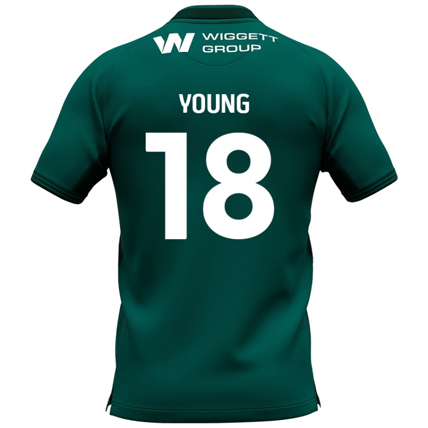 Kinderen Michelle Young #18 Groen Uitshirt Uittenue 2024/25 T-Shirt