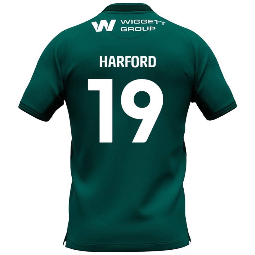 Kinderen Beth Harford #19 Groen Uitshirt Uittenue 2024/25 T-Shirt