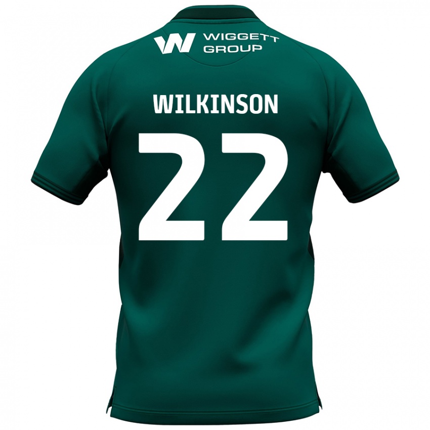 Kinderen Chloe Wilkinson #22 Groen Uitshirt Uittenue 2024/25 T-Shirt