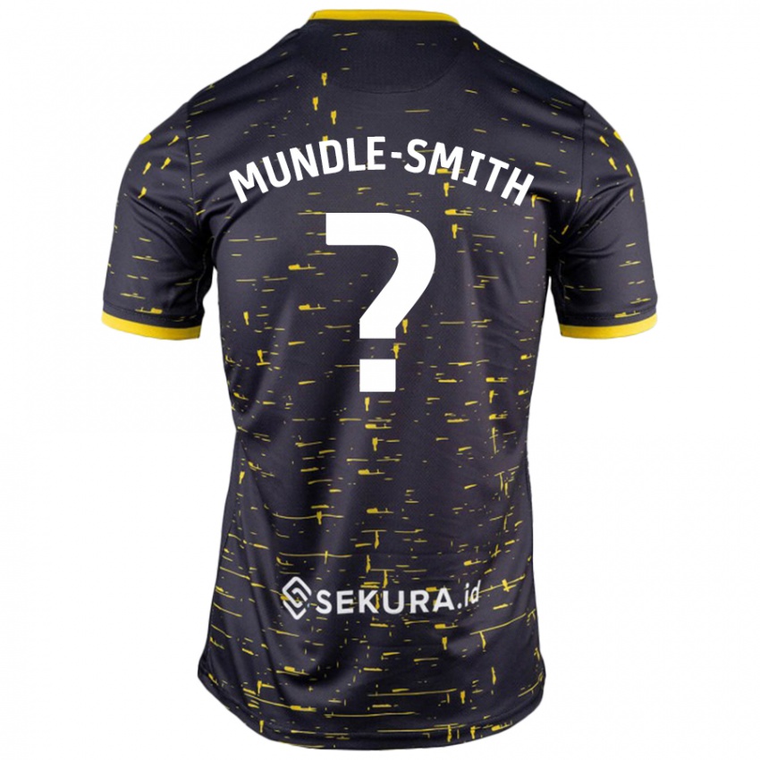 Kinderen Errol Mundle-Smith #0 Zwart Geel Uitshirt Uittenue 2024/25 T-Shirt