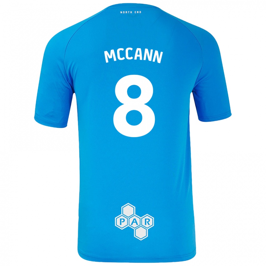 Kinderen Ali Mccann #8 Hemelsblauw Uitshirt Uittenue 2024/25 T-Shirt