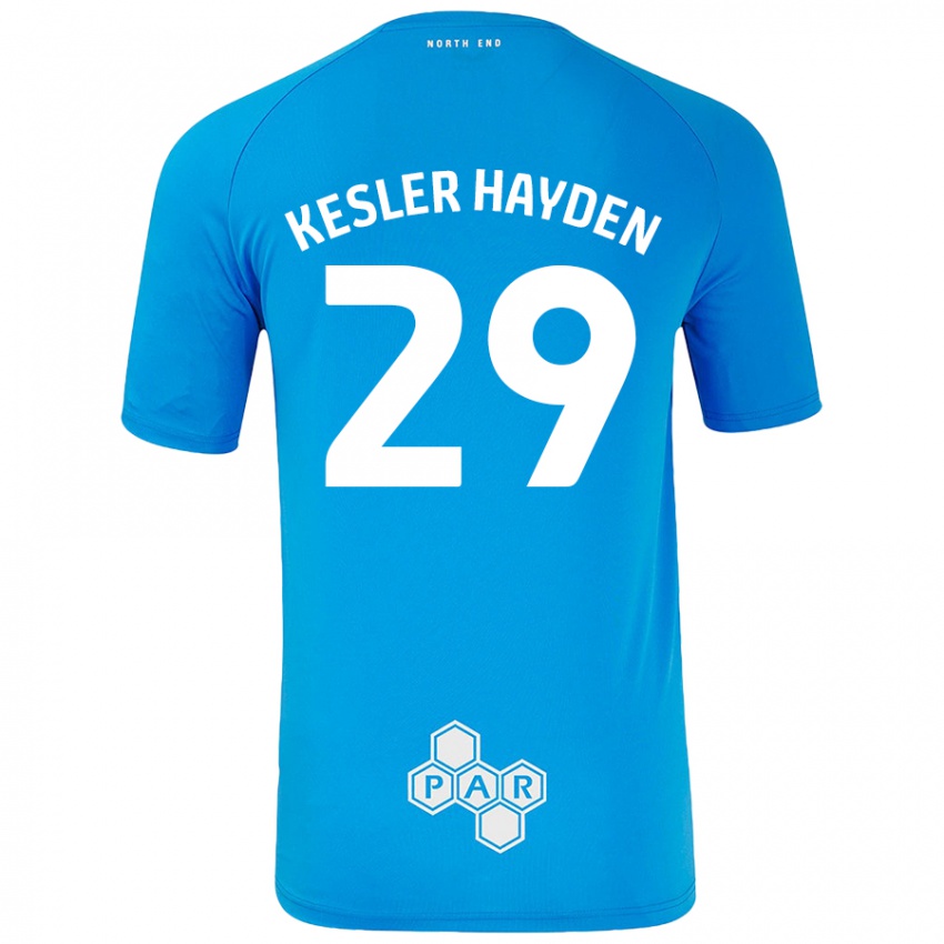 Kinderen Kaine Kesler-Hayden #29 Hemelsblauw Uitshirt Uittenue 2024/25 T-Shirt