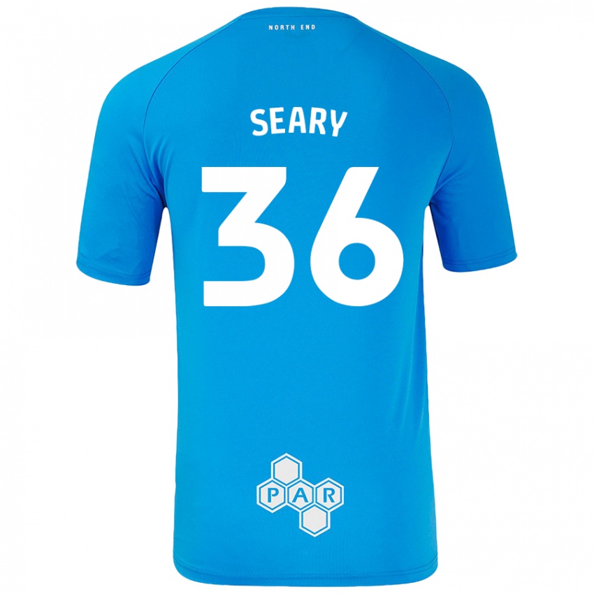 Kinderen Josh Seary #36 Hemelsblauw Uitshirt Uittenue 2024/25 T-Shirt