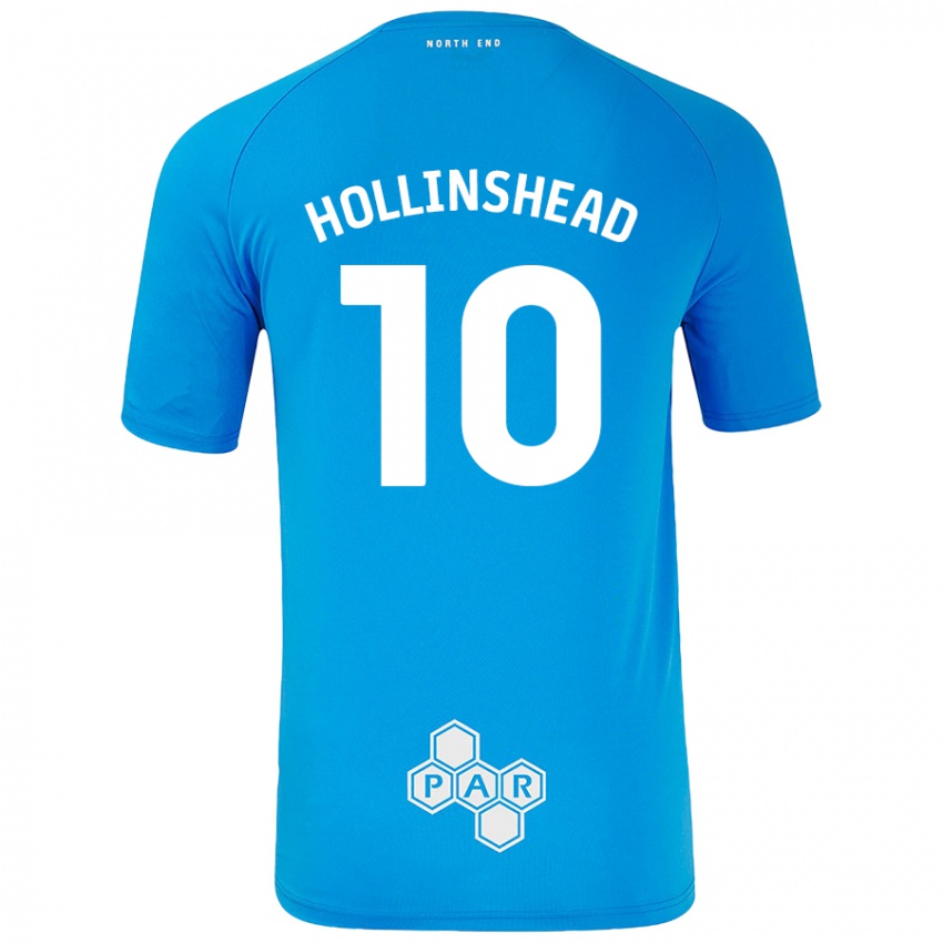 Kinderen Emily Hollinshead #10 Hemelsblauw Uitshirt Uittenue 2024/25 T-Shirt