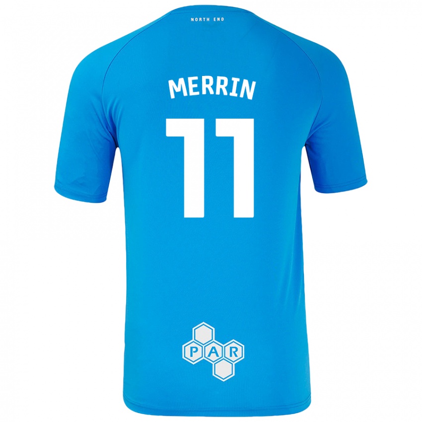 Kinderen Laura Merrin #11 Hemelsblauw Uitshirt Uittenue 2024/25 T-Shirt