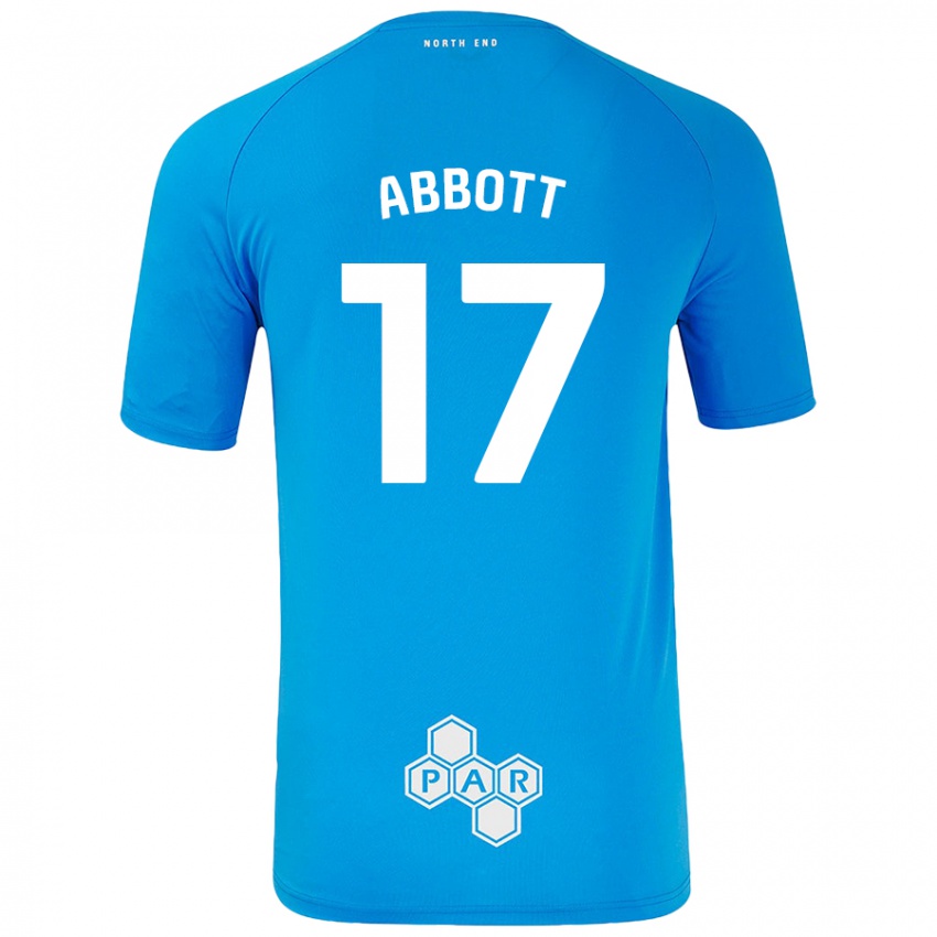 Kinderen Becky Abbott #17 Hemelsblauw Uitshirt Uittenue 2024/25 T-Shirt