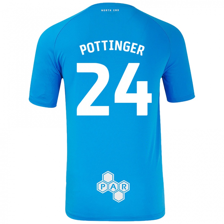 Kinderen Kaya Pottinger #24 Hemelsblauw Uitshirt Uittenue 2024/25 T-Shirt