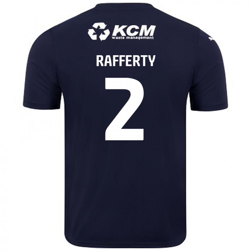 Kinderen Joe Rafferty #2 Marineblauw Uitshirt Uittenue 2024/25 T-Shirt