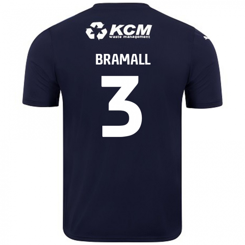 Kinderen Cohen Bramall #3 Marineblauw Uitshirt Uittenue 2024/25 T-Shirt